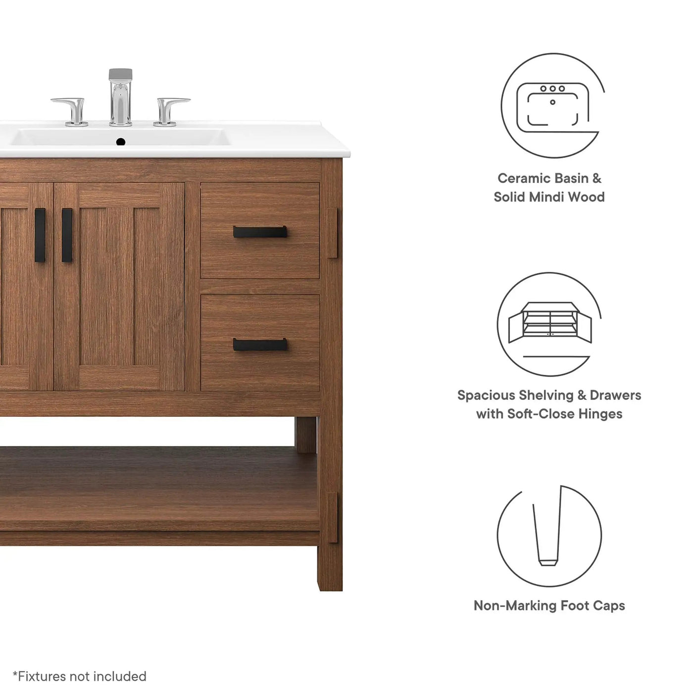 Ashlyn 36" Wood Bathroom Vanity by Modway by HouseOfZazla
