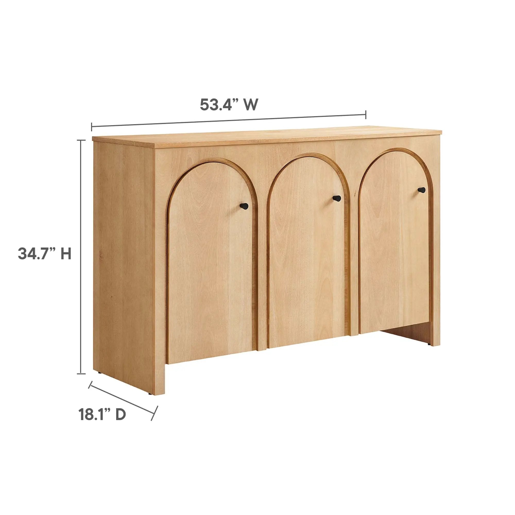 Appia 3-Door Arched Door Sideboard Storage Cabinet by Modway by HouseOfZazla