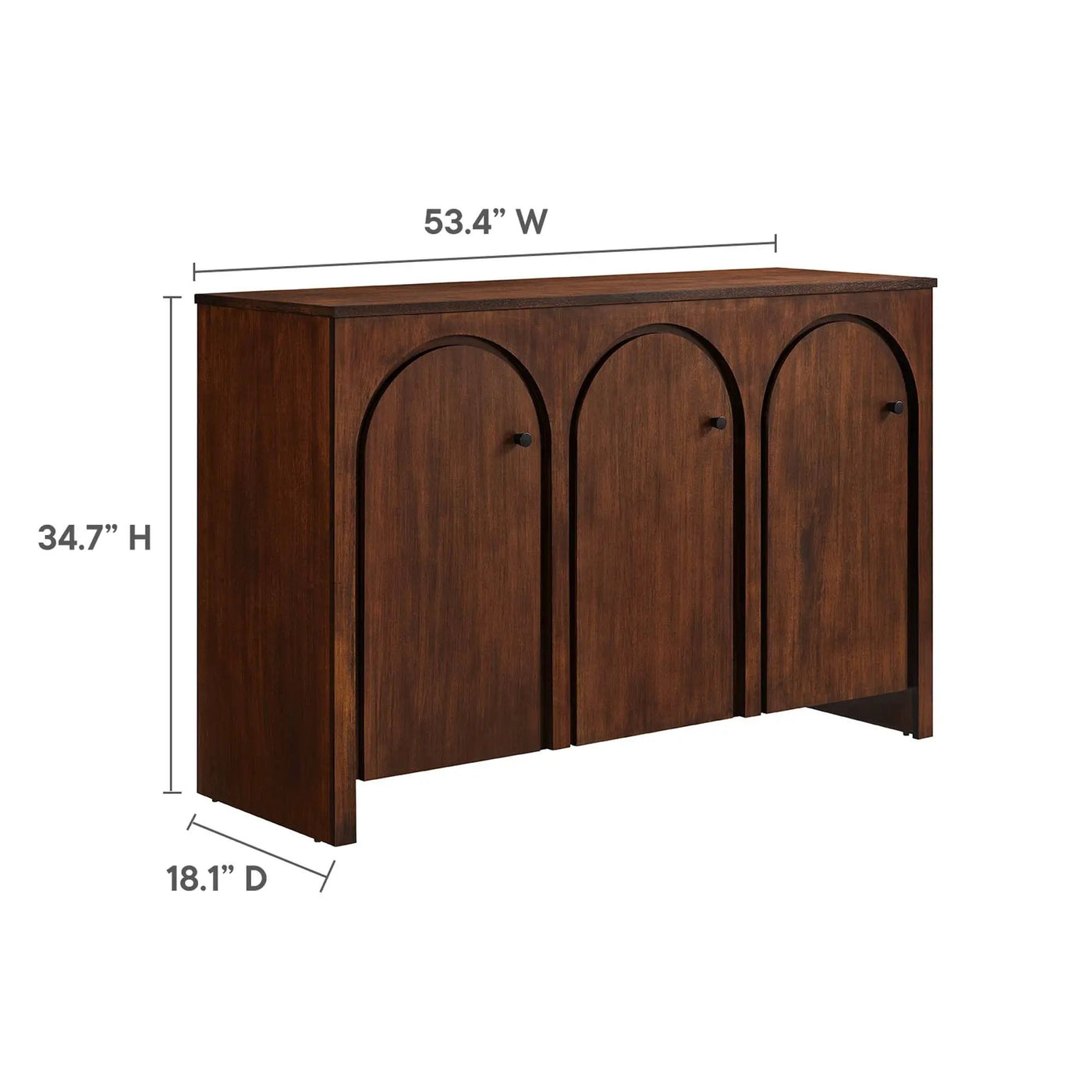 Appia 3-Door Arched Door Sideboard Storage Cabinet by Modway by HouseOfZazla