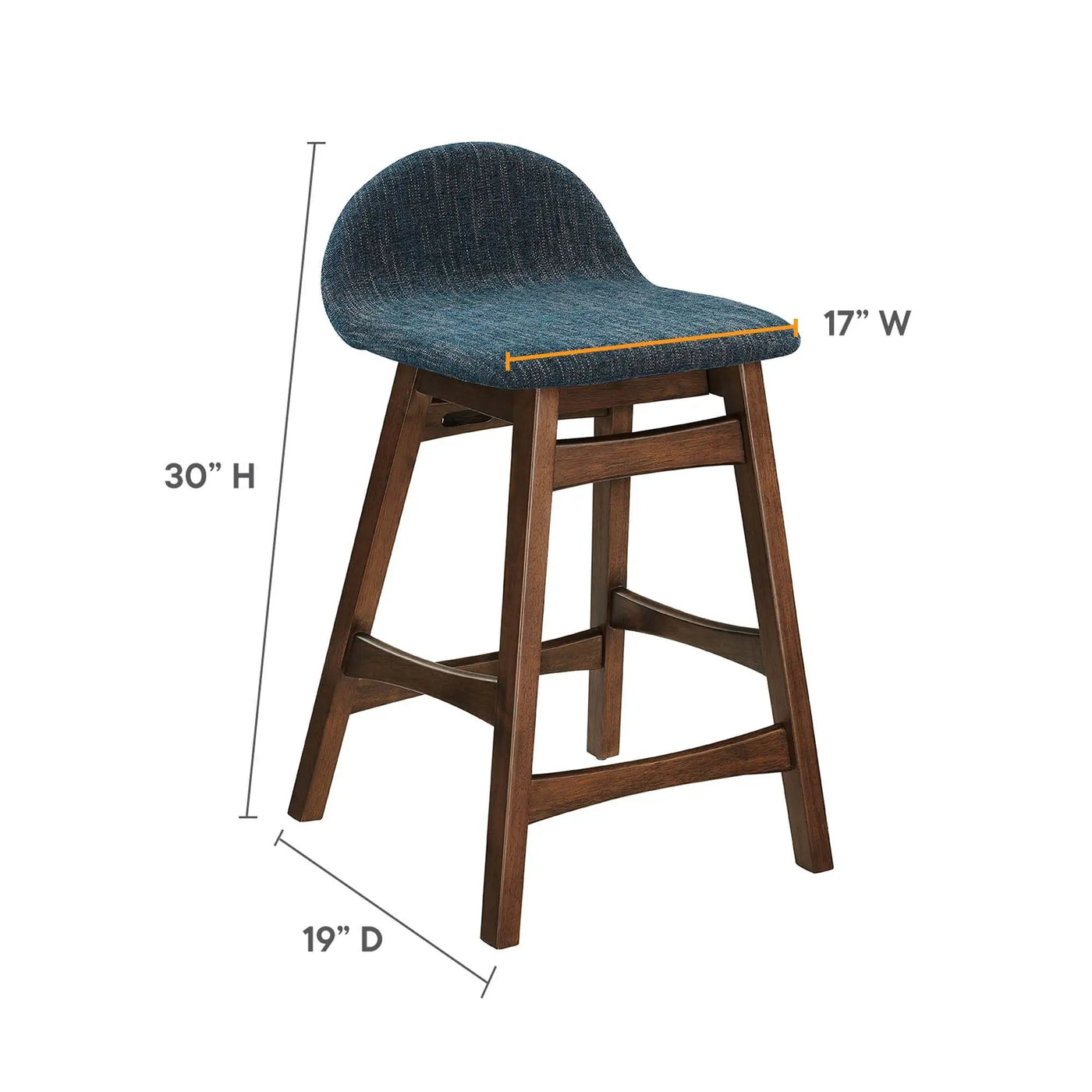 Juno Wood Counter Stool Set of 2 by Modway by HouseOfZazla