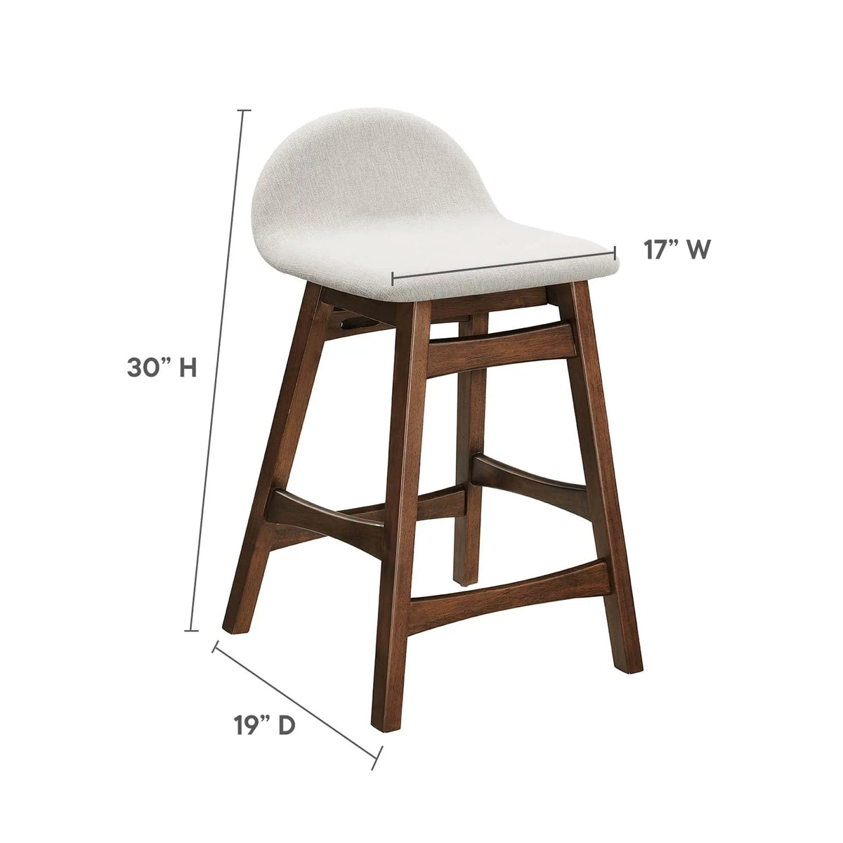 Juno Wood Counter Stool Set of 2 by Modway by HouseOfZazla