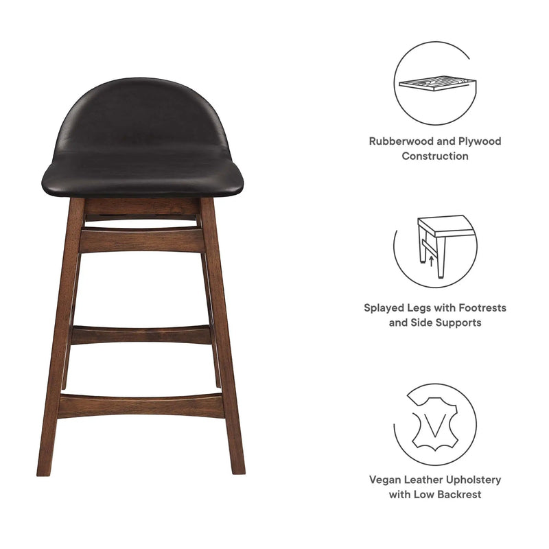 Juno Wood Counter Stool Set of 2 by Modway by HouseOfZazla