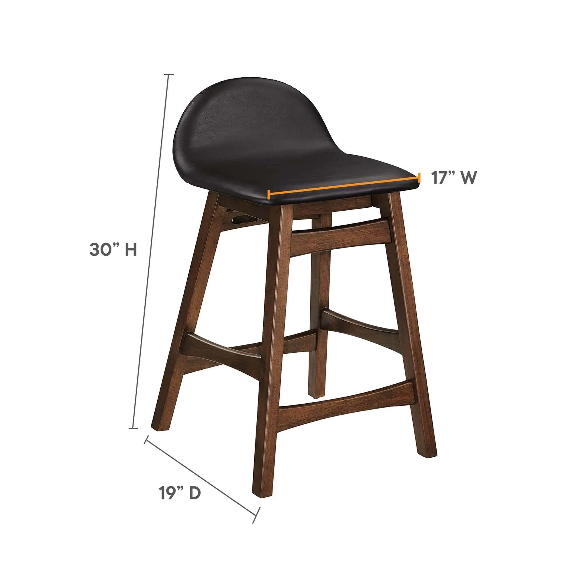 Juno Wood Counter Stool Set of 2 by Modway by HouseOfZazla