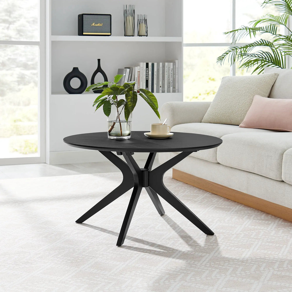 Crossroads Round Wood Coffee Table by Modway by HouseOfZazla