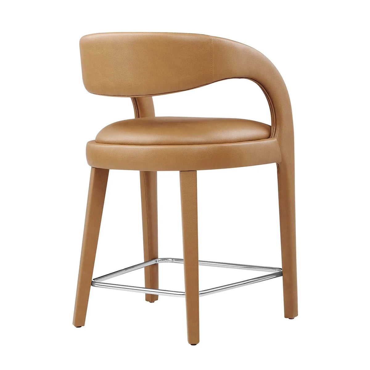 Pinnacle Vegan Leather Counter Stool Set of 2 by Modway by HouseOfZazla