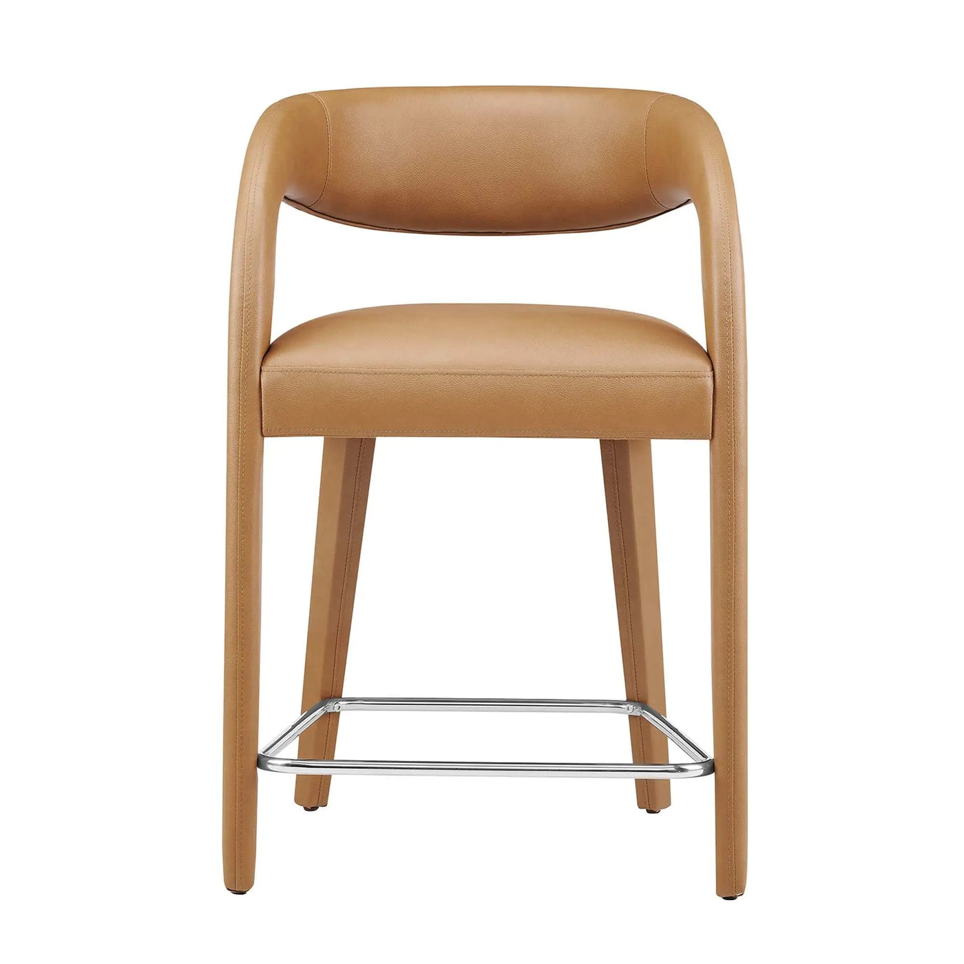 Pinnacle Vegan Leather Counter Stool Set of 2 by Modway by HouseOfZazla