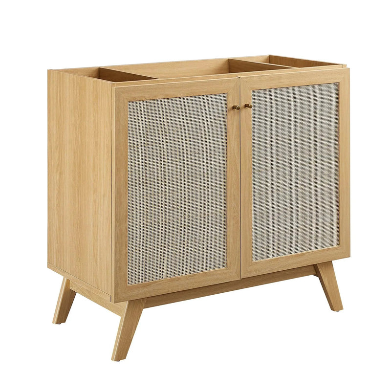 Soma 36" Bathroom Vanity Cabinet with Rattan Doors by HouseOfZazla