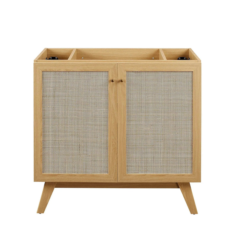 Soma 36" Bathroom Vanity Cabinet with Rattan Doors by HouseOfZazla