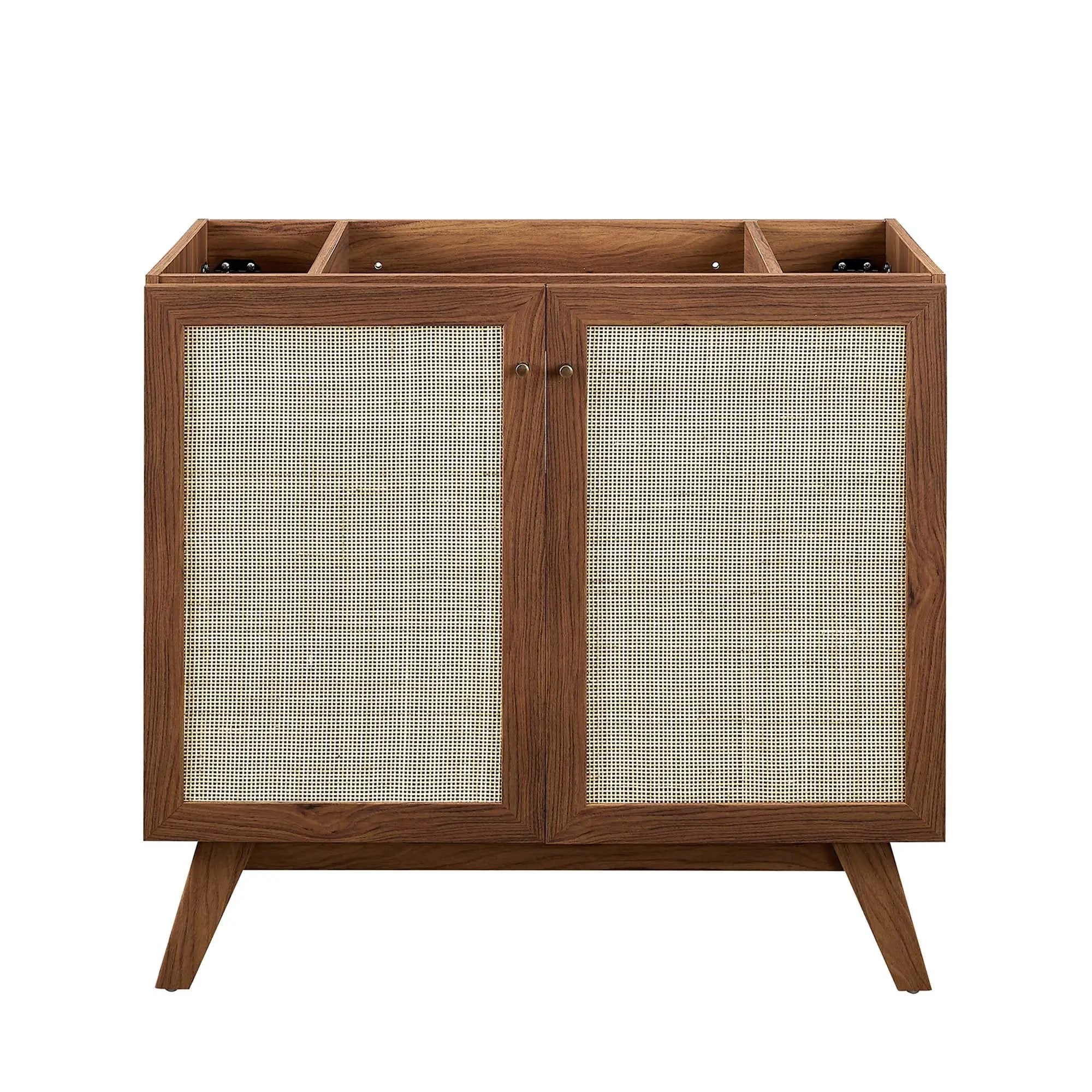 Soma 36" Bathroom Vanity Cabinet with Rattan Doors by HouseOfZazla