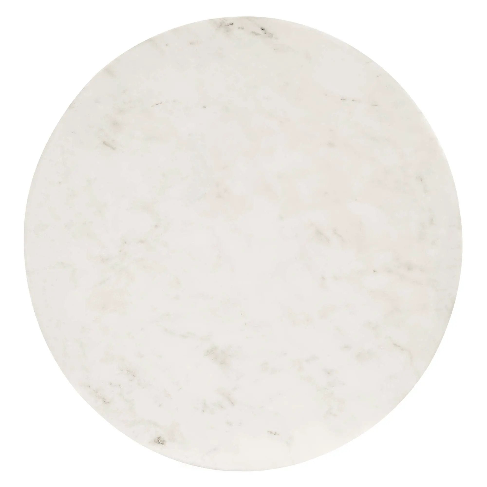 Viva Round White Marble Side Table by Modway by HouseOfZazla