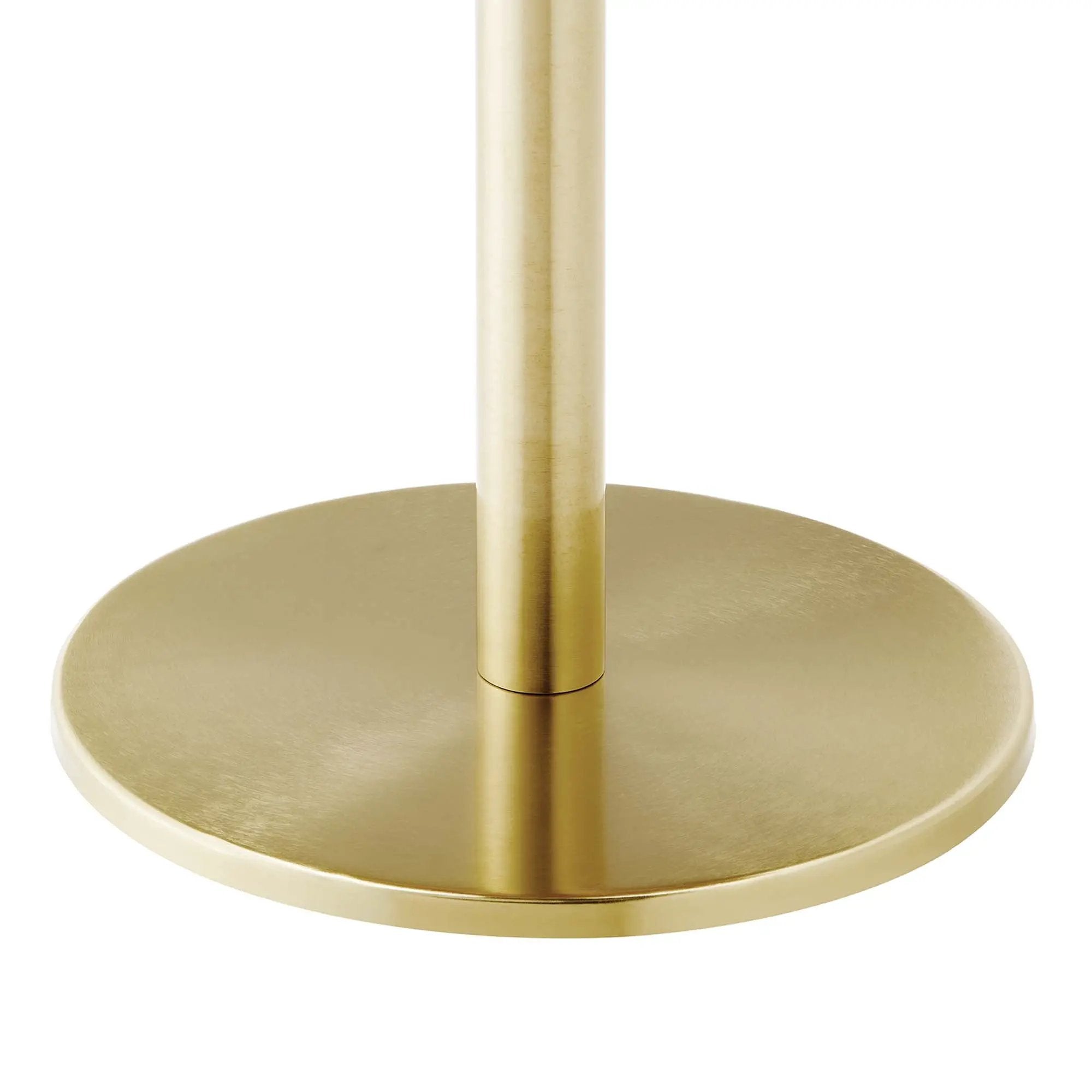Viva Round White Marble Side Table by Modway by HouseOfZazla