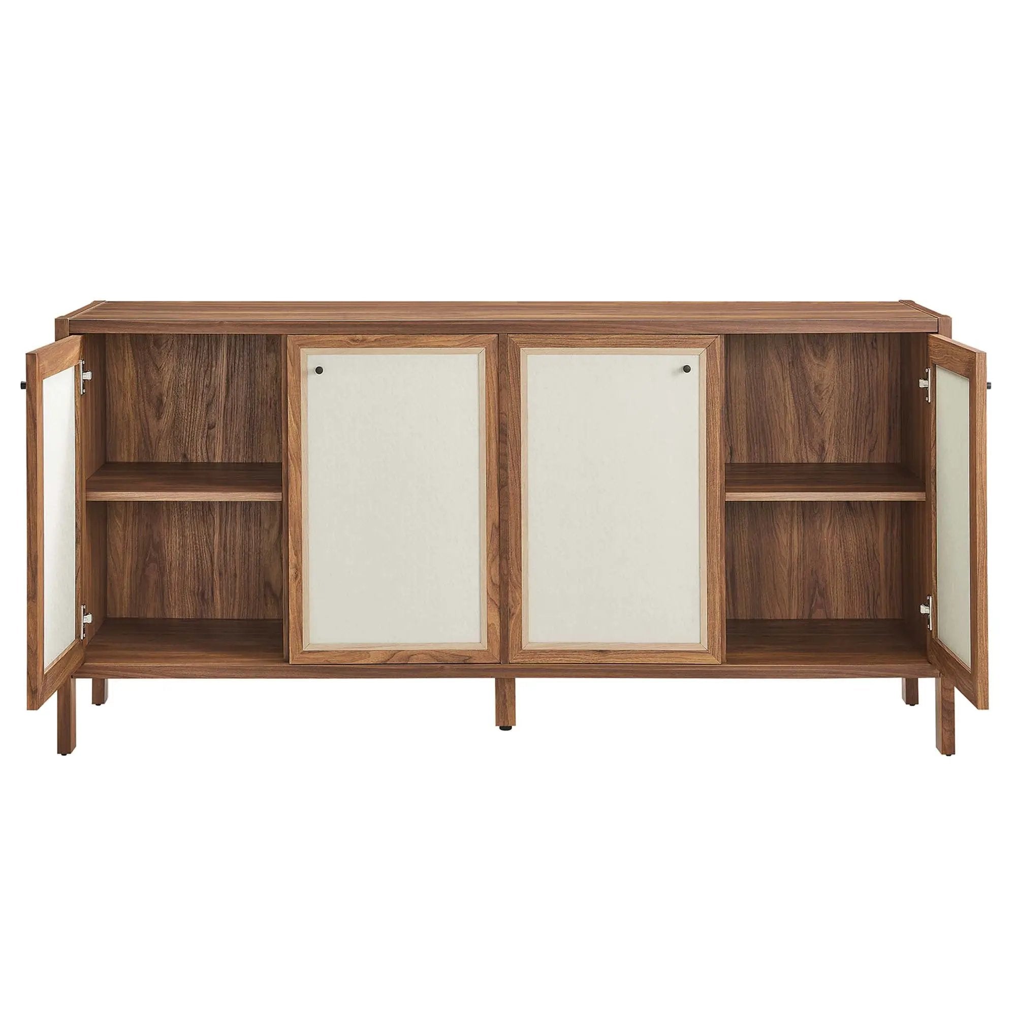 Capri 65" Wood Grain Sideboard Storage Cabinet by Modway by HouseOfZazla