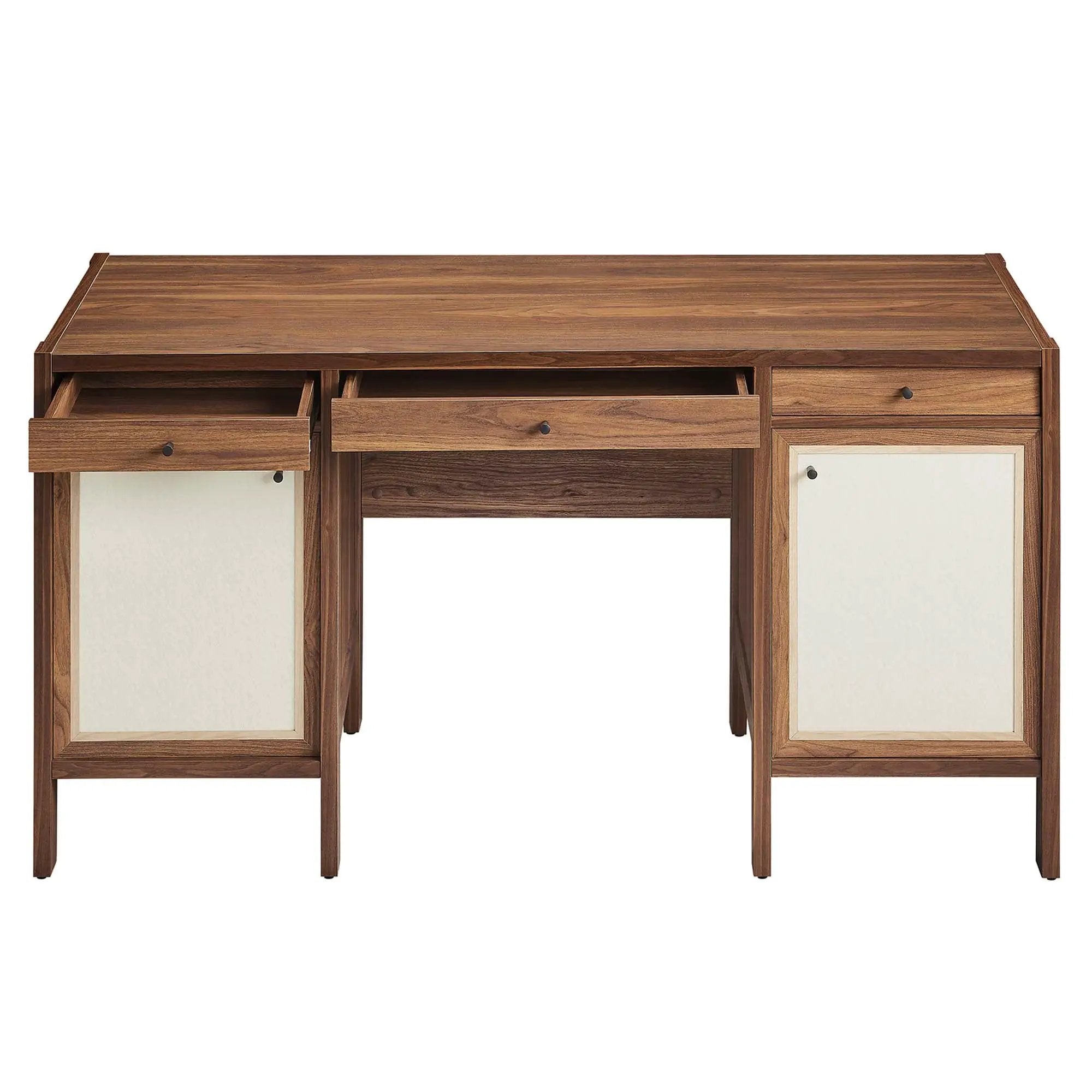 Capri 58" Wood Grain Office Desk by Modway by HouseOfZazla