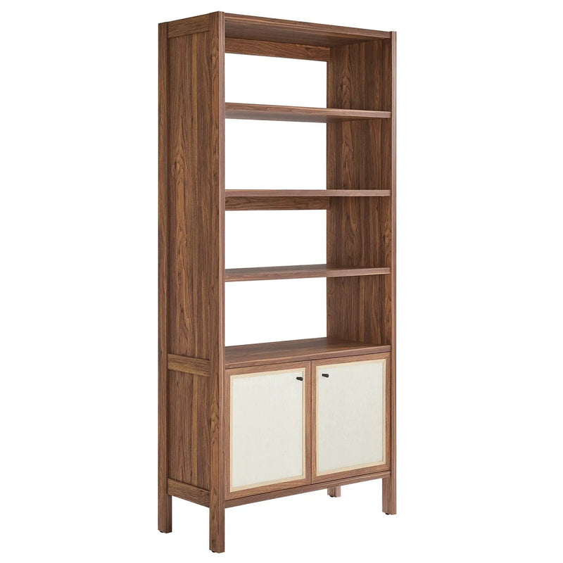 Capri 4-Shelf Wood Grain Bookcase by Modway by HouseOfZazla