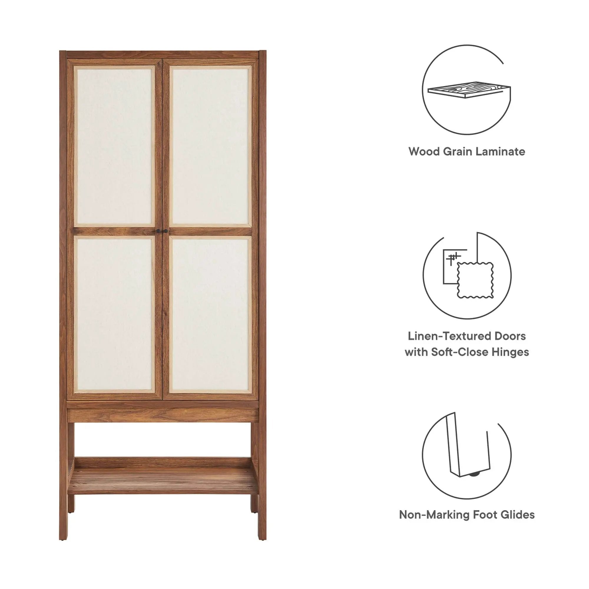 Capri Tall Wood Grain Standing Storage Cabinet by Modway by HouseOfZazla
