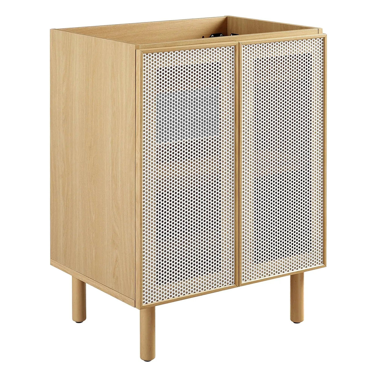 Calla 24" Perforated Metal Bathroom Vanity Cabinet by HouseOfZazla
