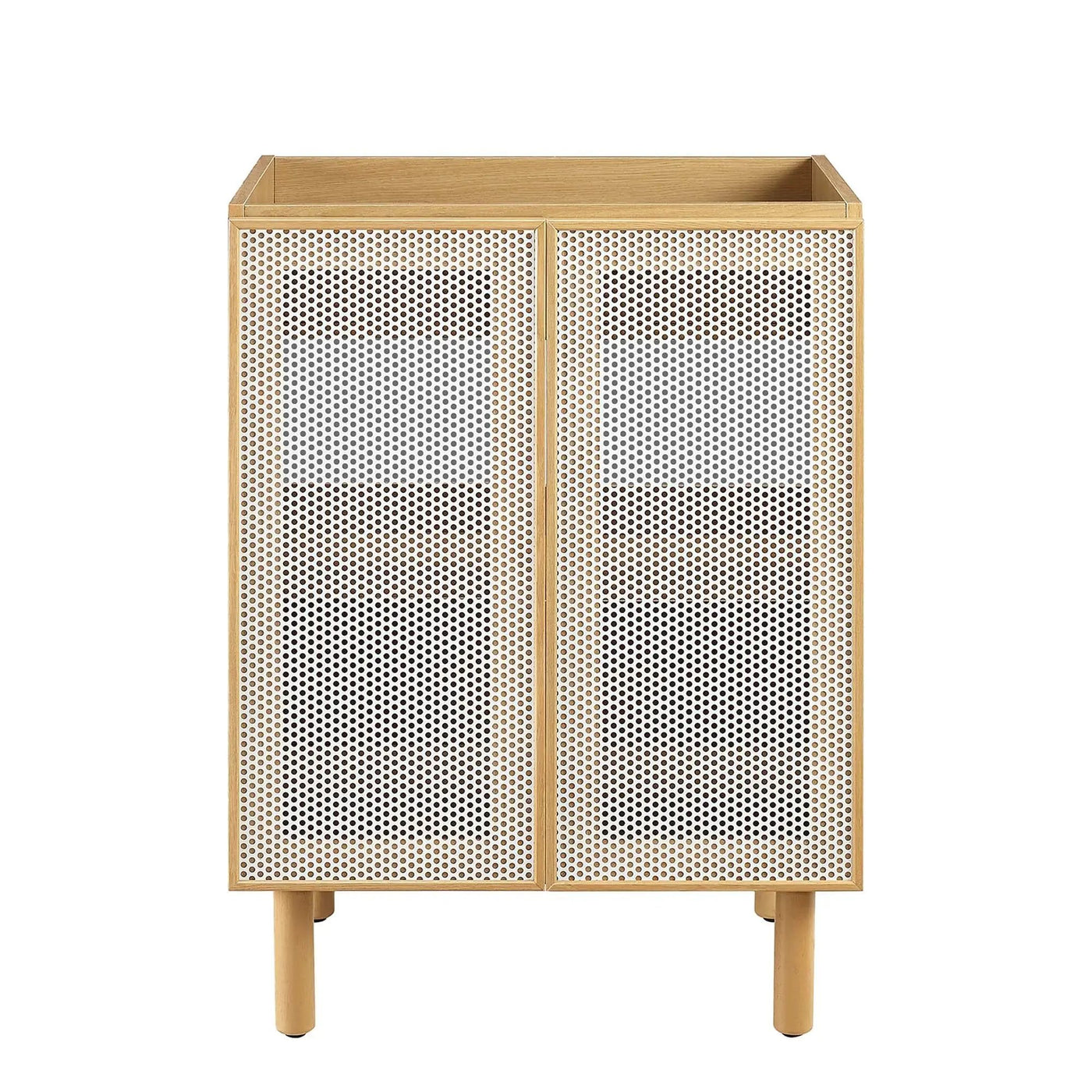 Calla 24" Perforated Metal Bathroom Vanity Cabinet by HouseOfZazla
