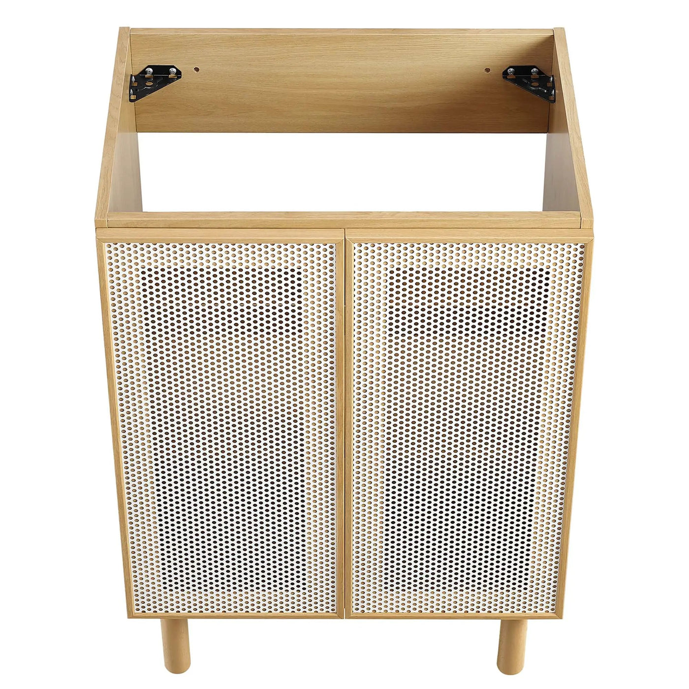 Calla 24" Perforated Metal Bathroom Vanity Cabinet by HouseOfZazla