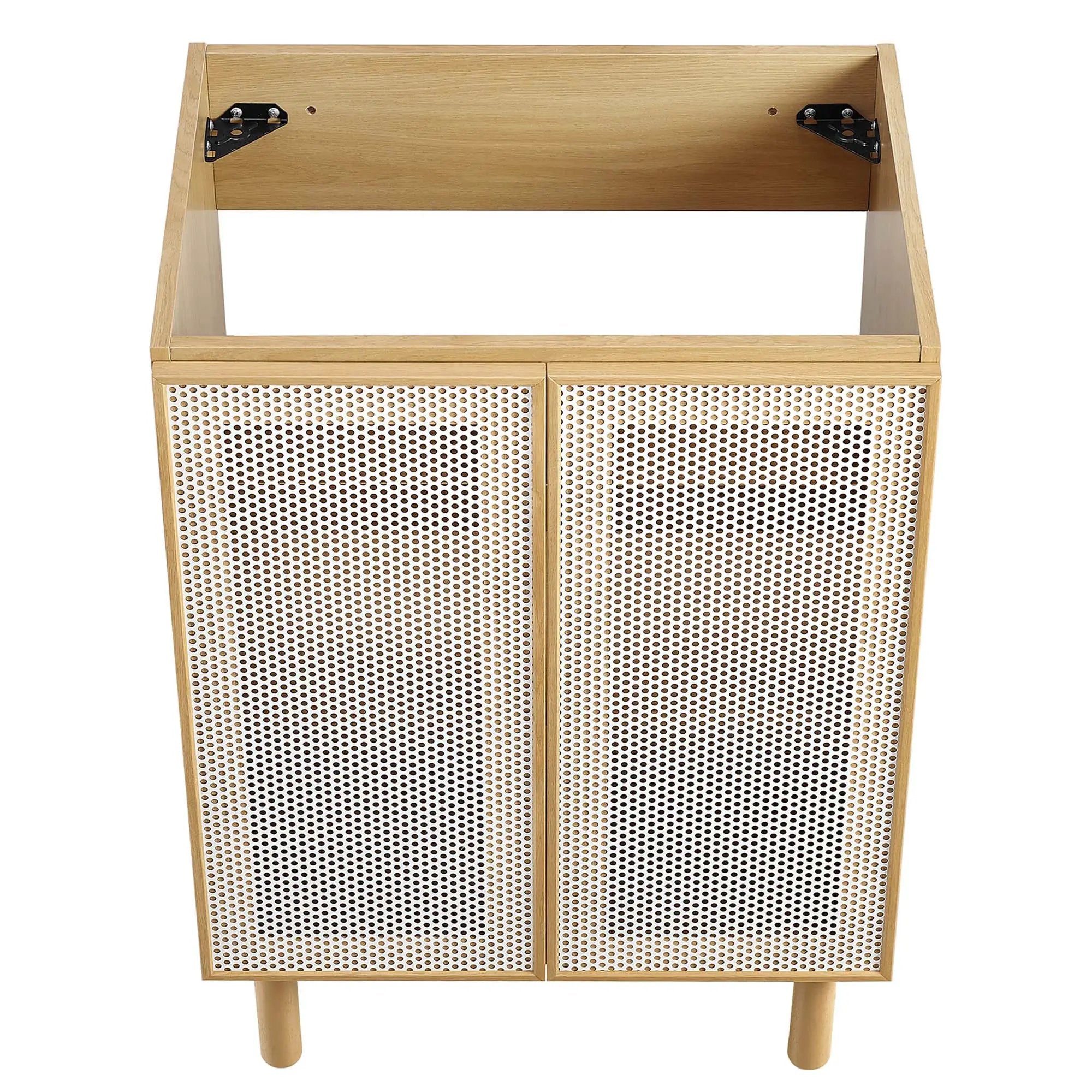 Calla 24" Perforated Metal Bathroom Vanity Cabinet by HouseOfZazla