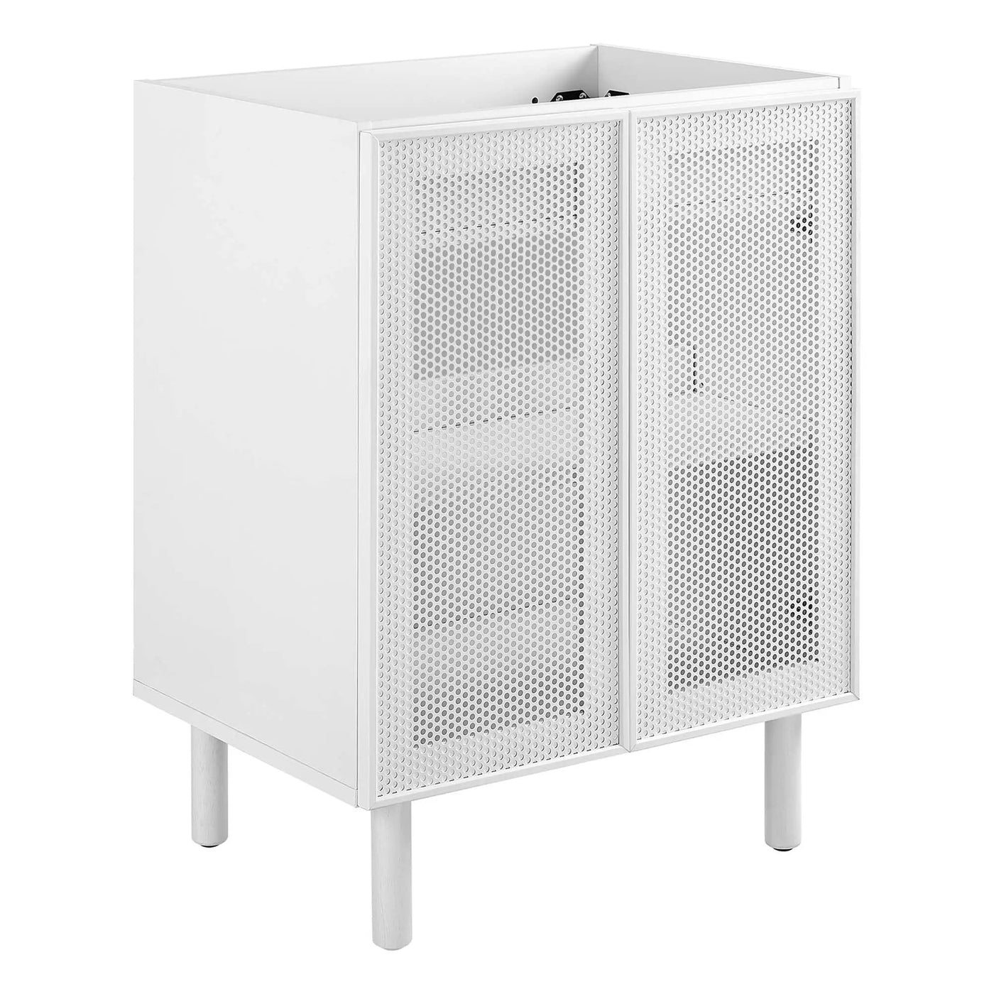 Calla 24" Perforated Metal Bathroom Vanity Cabinet by HouseOfZazla