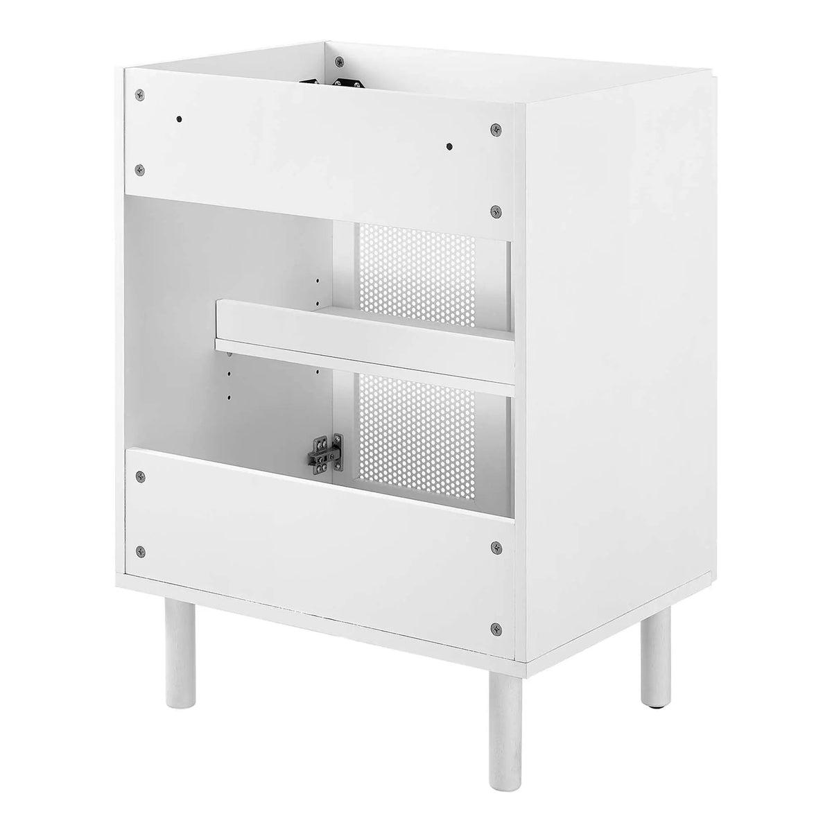 Calla 24" Perforated Metal Bathroom Vanity Cabinet by HouseOfZazla