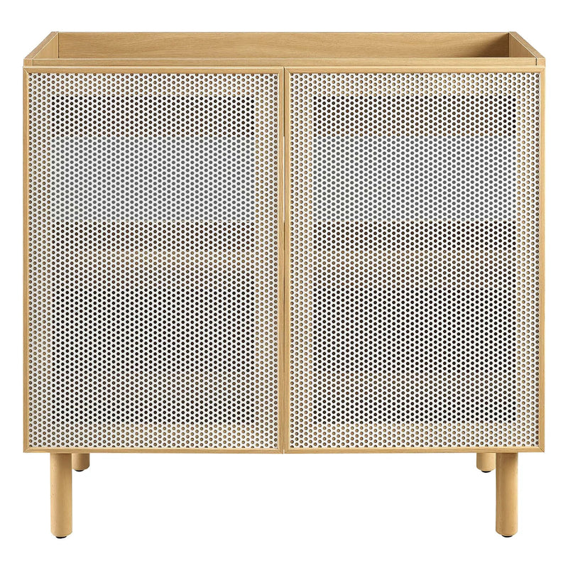 Calla 36" Perforated Metal Bathroom Vanity Cabinet by Modway by HouseOfZazla