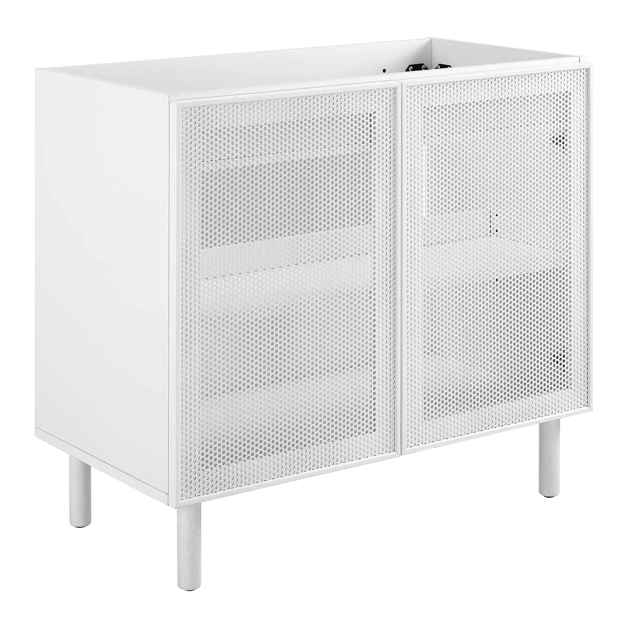 Calla 36" Perforated Metal Bathroom Vanity Cabinet by Modway by HouseOfZazla