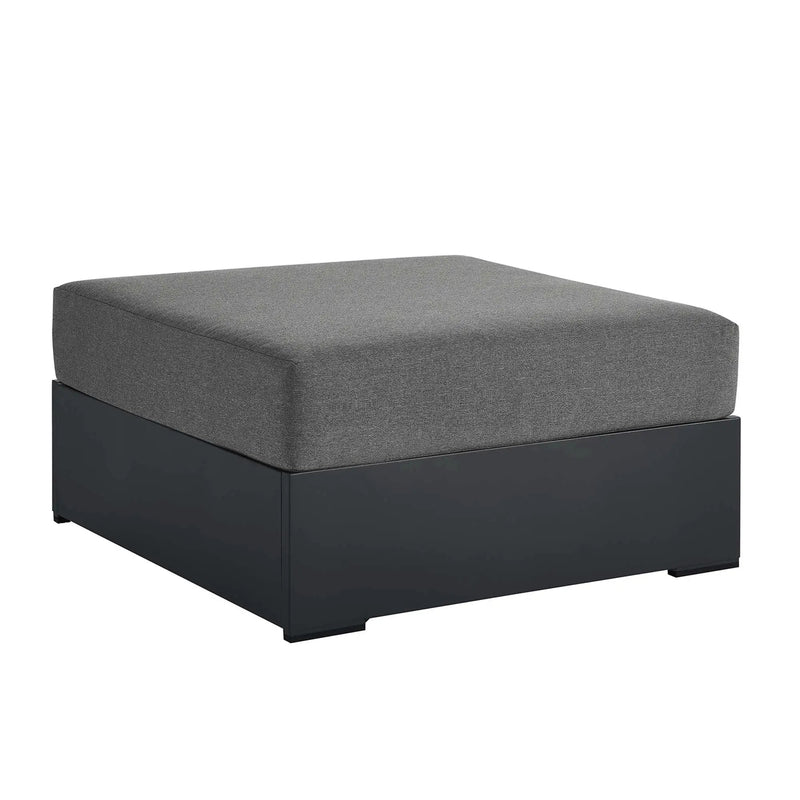 Tahoe Outdoor Patio Powder-Coated Aluminum Ottoman by Modway by HouseOfZazla