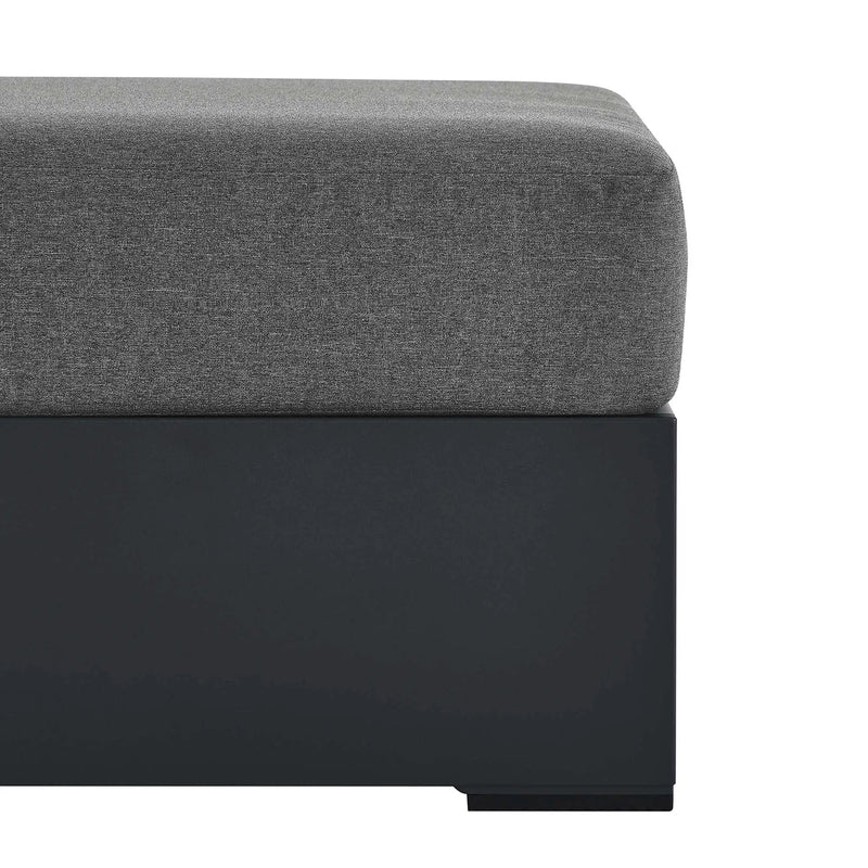 Tahoe Outdoor Patio Powder-Coated Aluminum Ottoman by Modway by HouseOfZazla