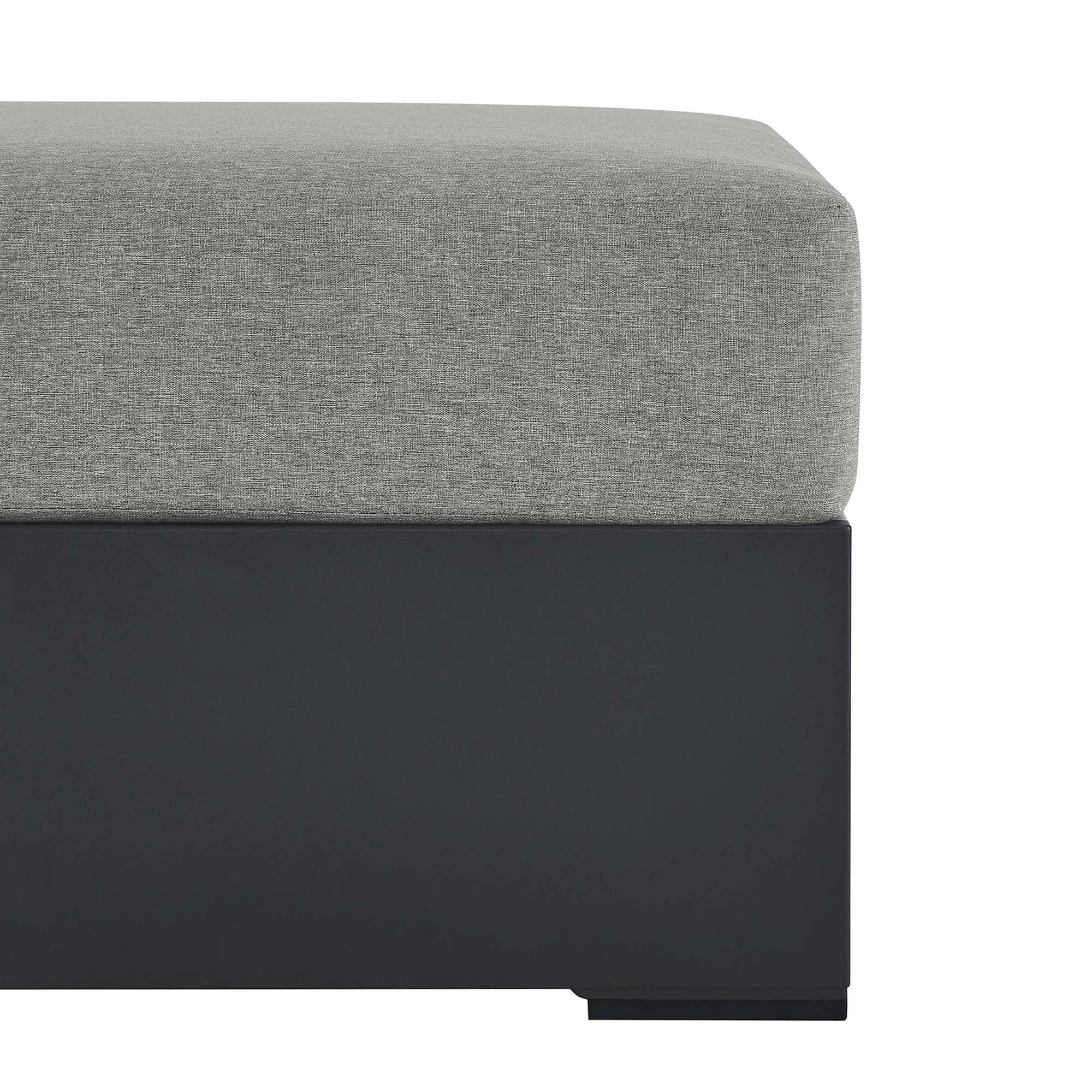 Tahoe Outdoor Patio Powder-Coated Aluminum Ottoman by Modway by HouseOfZazla