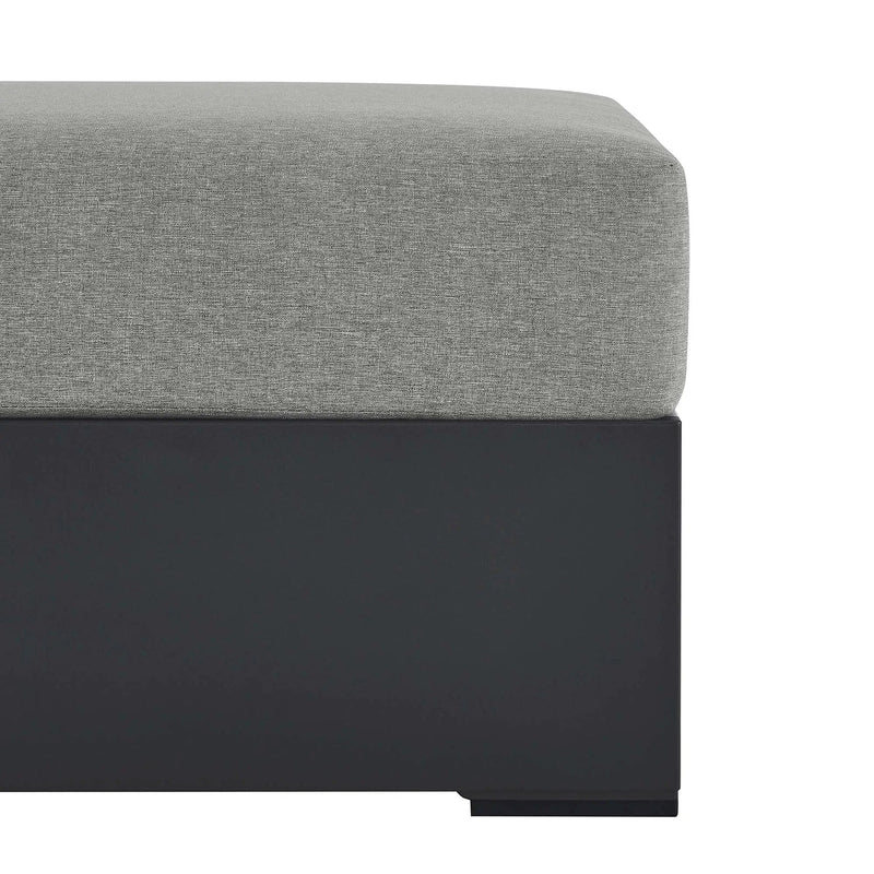 Tahoe Outdoor Patio Powder-Coated Aluminum Ottoman by Modway by HouseOfZazla