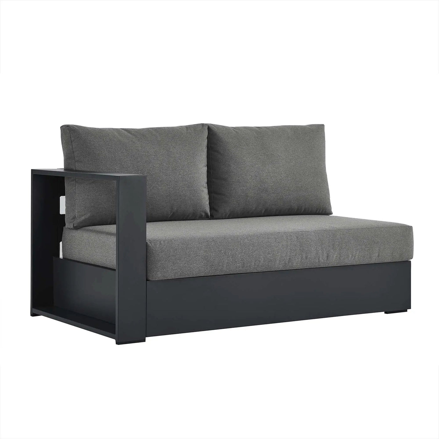 Tahoe Outdoor Patio Powder-Coated Aluminum Modular Left-Facing Loveseat by HouseOfZazla