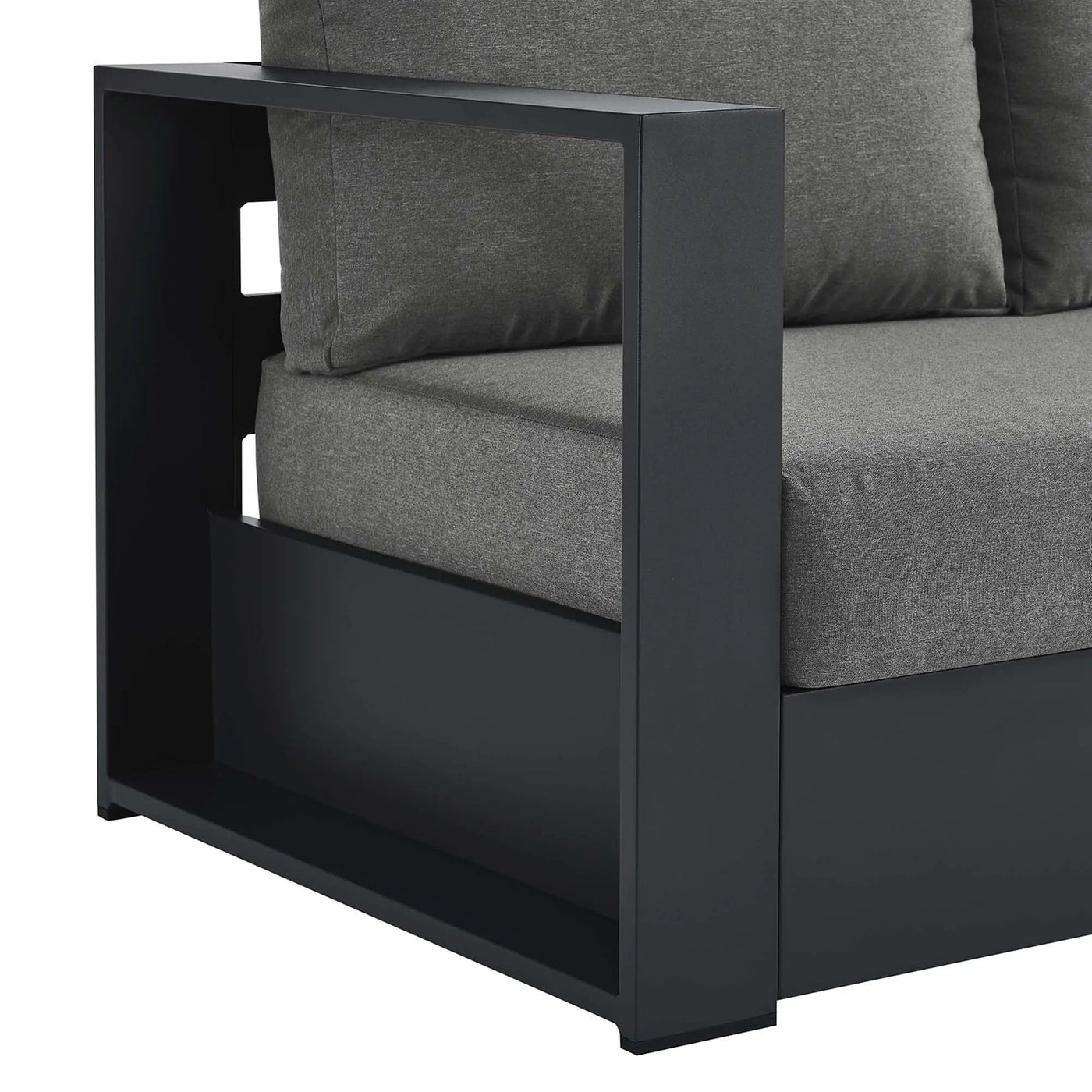 Tahoe Outdoor Patio Powder-Coated Aluminum Modular Left-Facing Loveseat by HouseOfZazla
