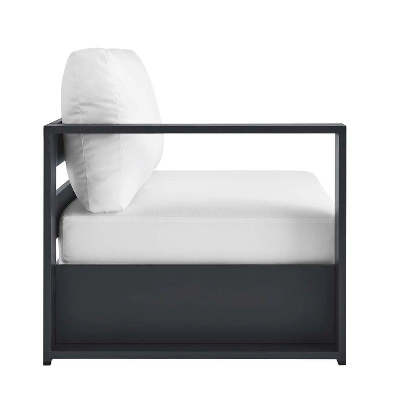 Tahoe Outdoor Patio Powder-Coated Aluminum Modular Left-Facing Loveseat by HouseOfZazla