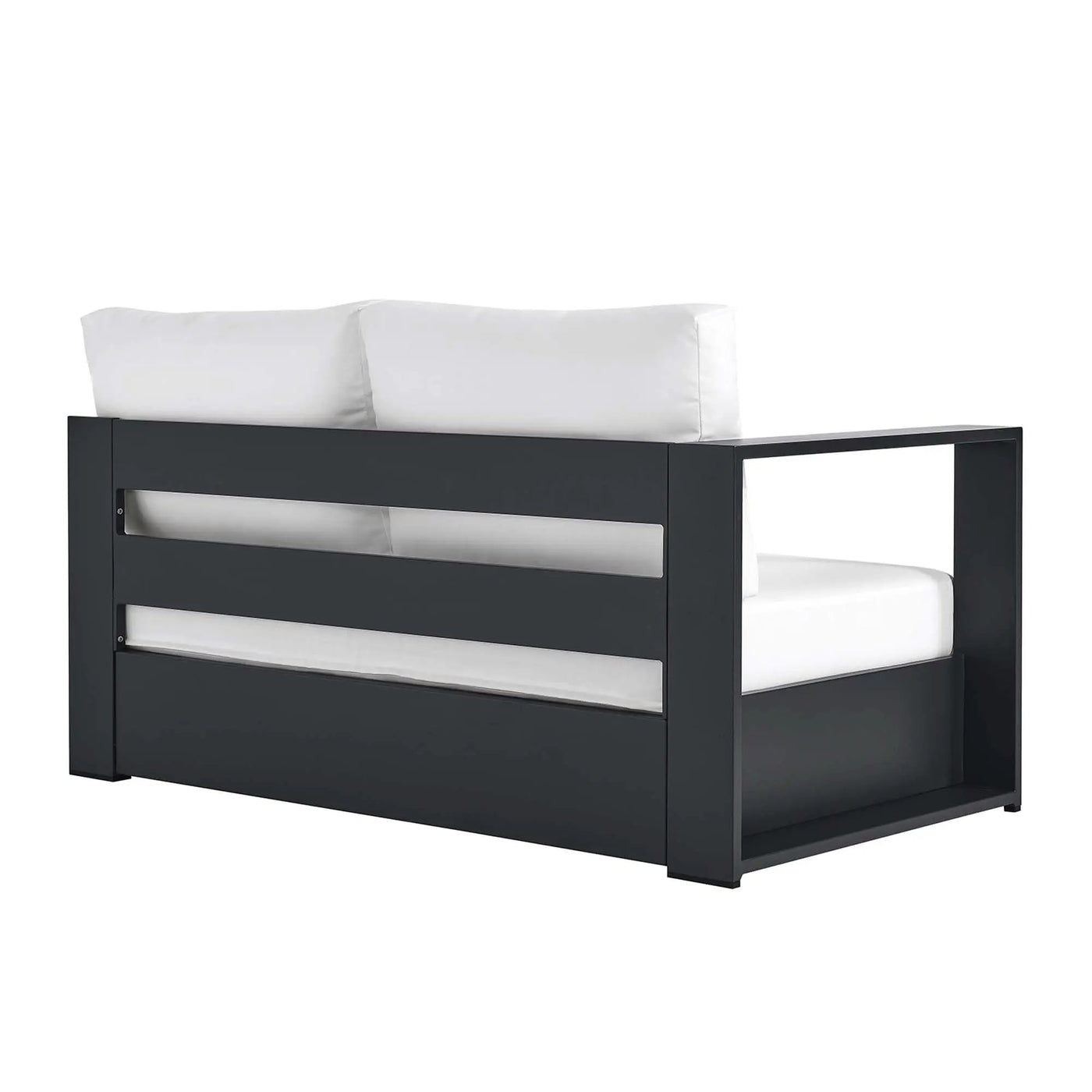 Tahoe Outdoor Patio Powder-Coated Aluminum Modular Left-Facing Loveseat by HouseOfZazla