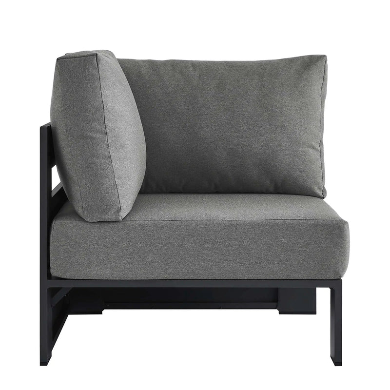 Tahoe Outdoor Patio Powder-Coated Aluminum Modular Corner Chair by Modway by HouseOfZazla