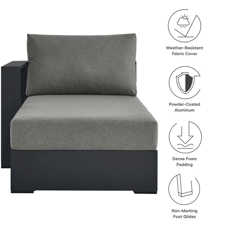 Tahoe Outdoor Patio Powder-Coated Aluminum Left-Facing Chaise Lounge by HouseOfZazla