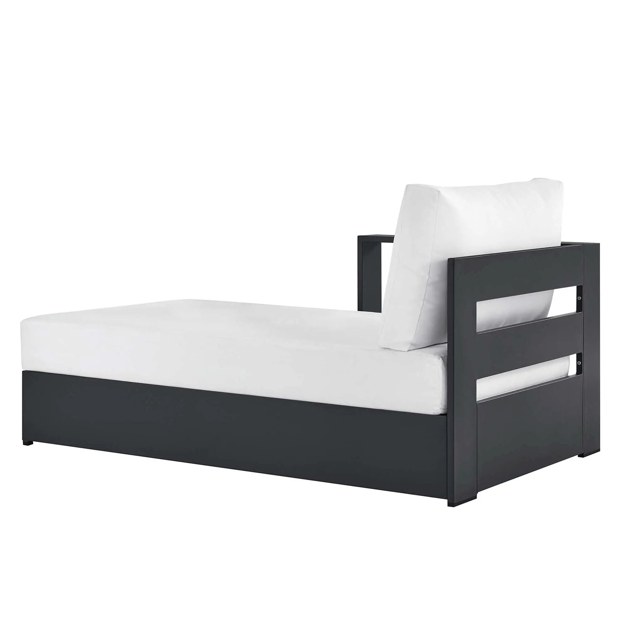 Tahoe Outdoor Patio Powder-Coated Aluminum Left-Facing Chaise Lounge by HouseOfZazla