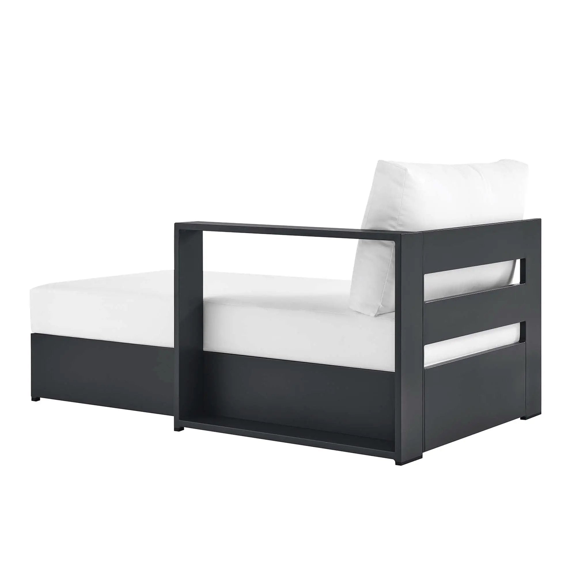 Tahoe Outdoor Patio Powder-Coated Aluminum Right-Facing Chaise Lounge by HouseOfZazla