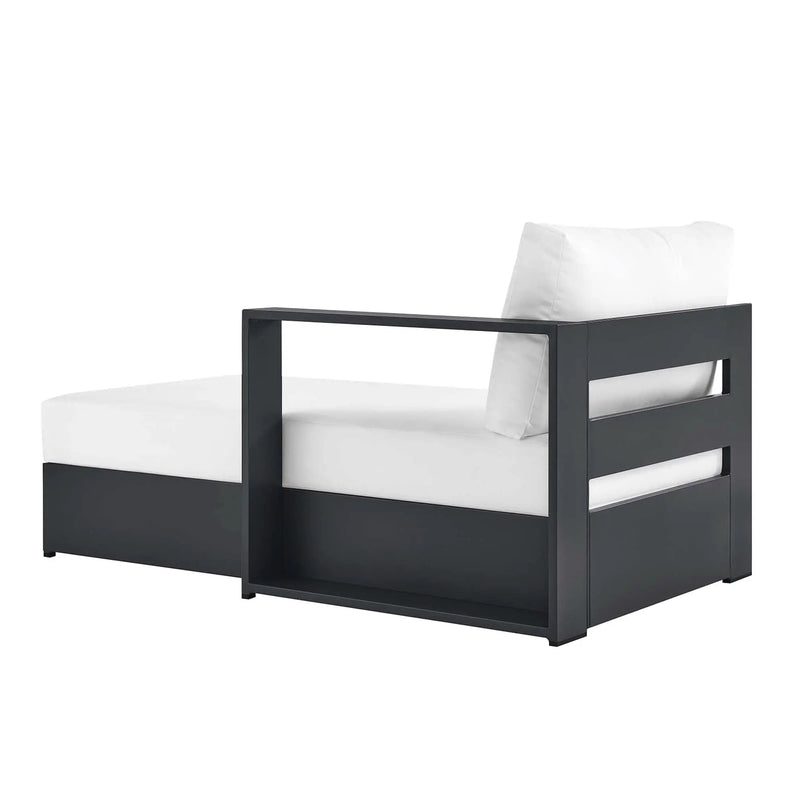 Tahoe Outdoor Patio Powder-Coated Aluminum Right-Facing Chaise Lounge by HouseOfZazla