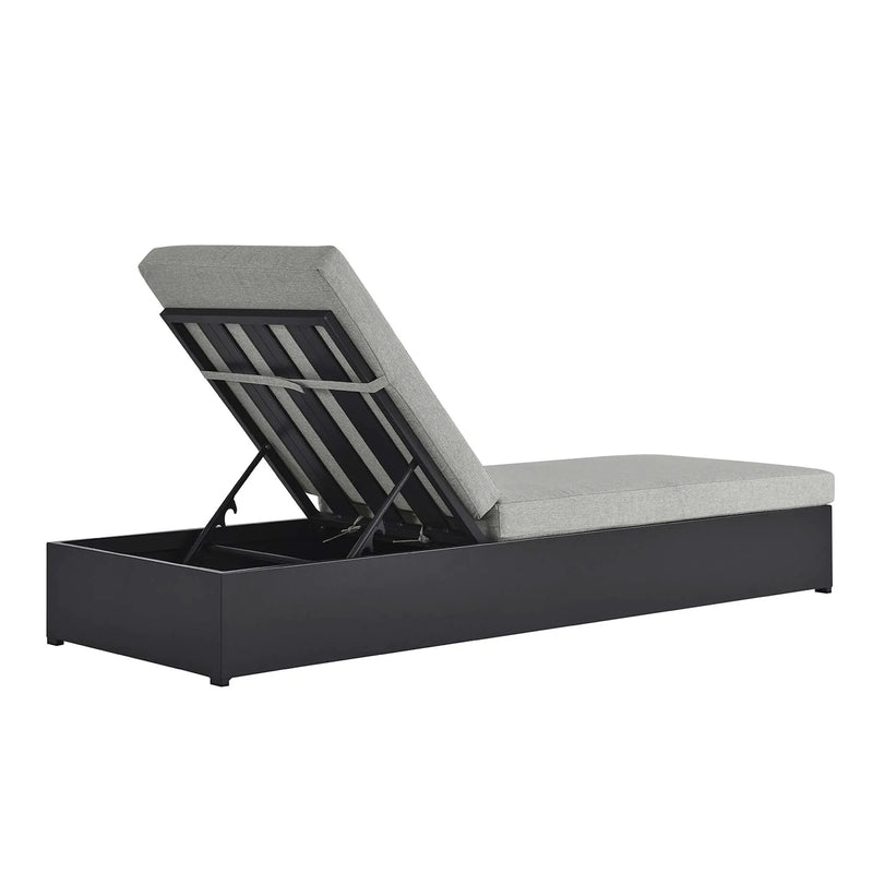 Tahoe Outdoor Patio Powder-Coated Aluminum Chaise Lounge Chair by Modway by HouseOfZazla