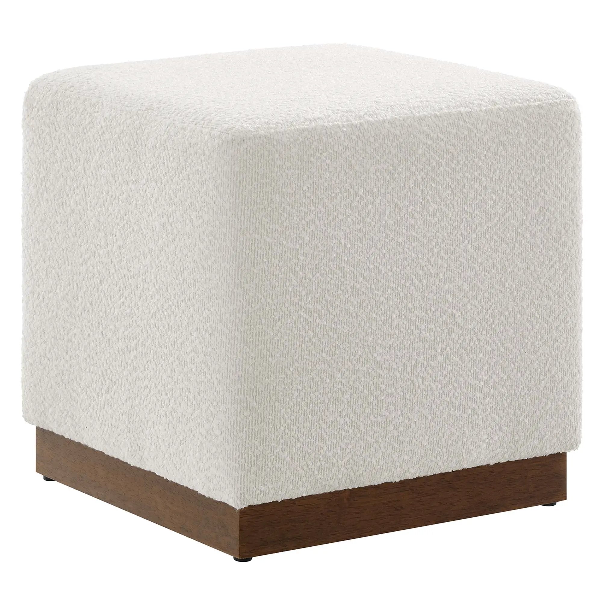 Tilden 17" Square Boucle Upholstered Ottoman by Modway by HouseOfZazla