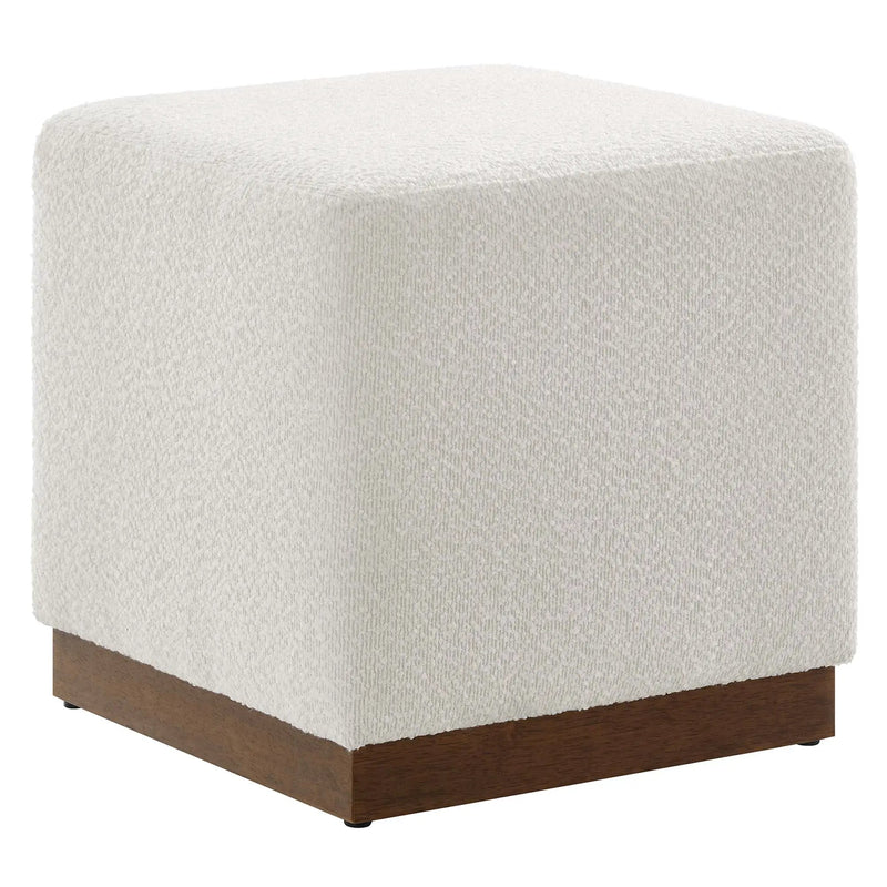 Tilden 17" Square Boucle Upholstered Ottoman by Modway by HouseOfZazla