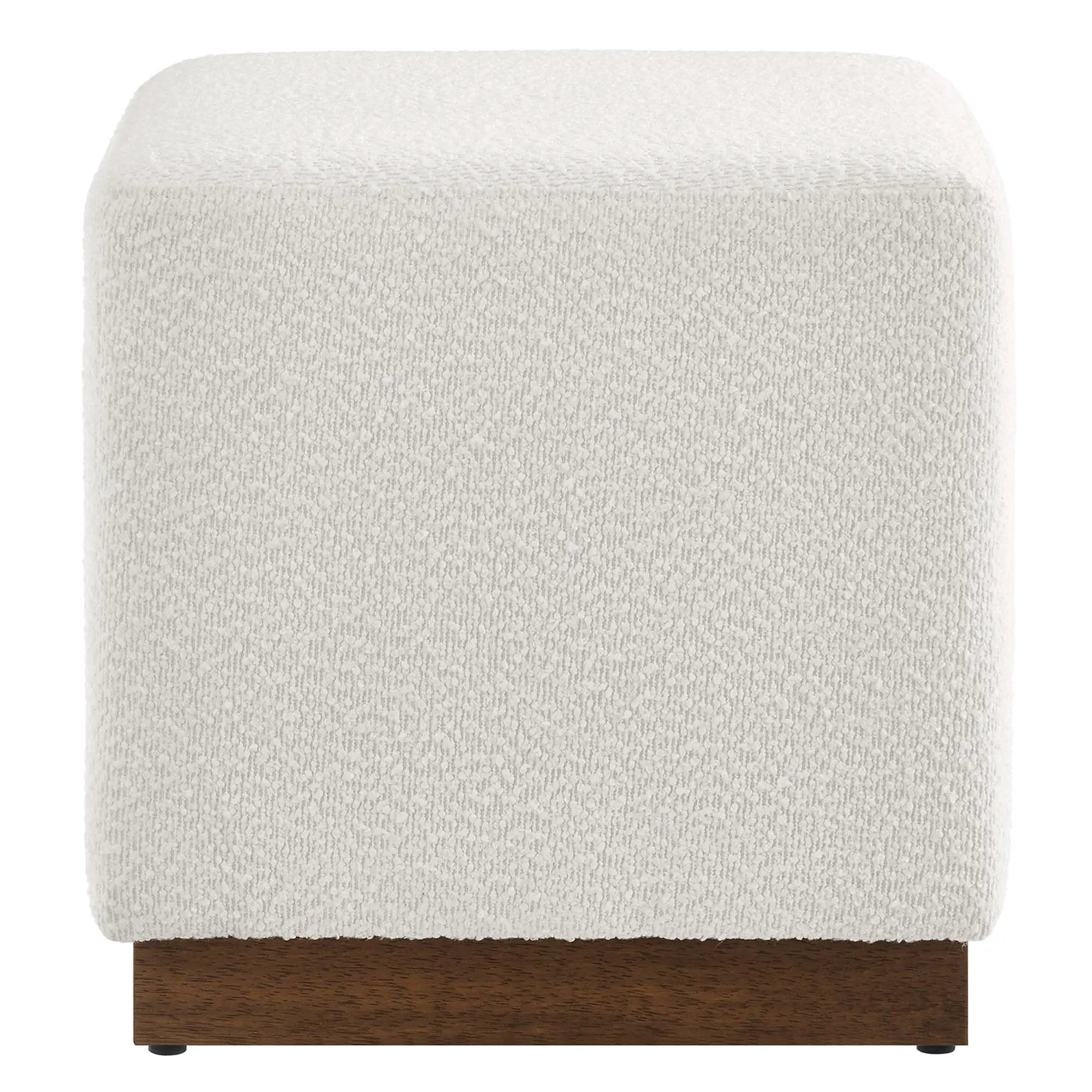 Tilden 17" Square Boucle Upholstered Ottoman by Modway by HouseOfZazla