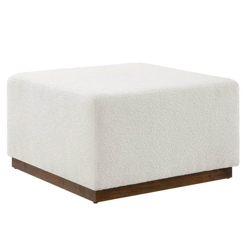 Tilden Large 28" Square Boucle Upholstered Ottoman by Modway by HouseOfZazla