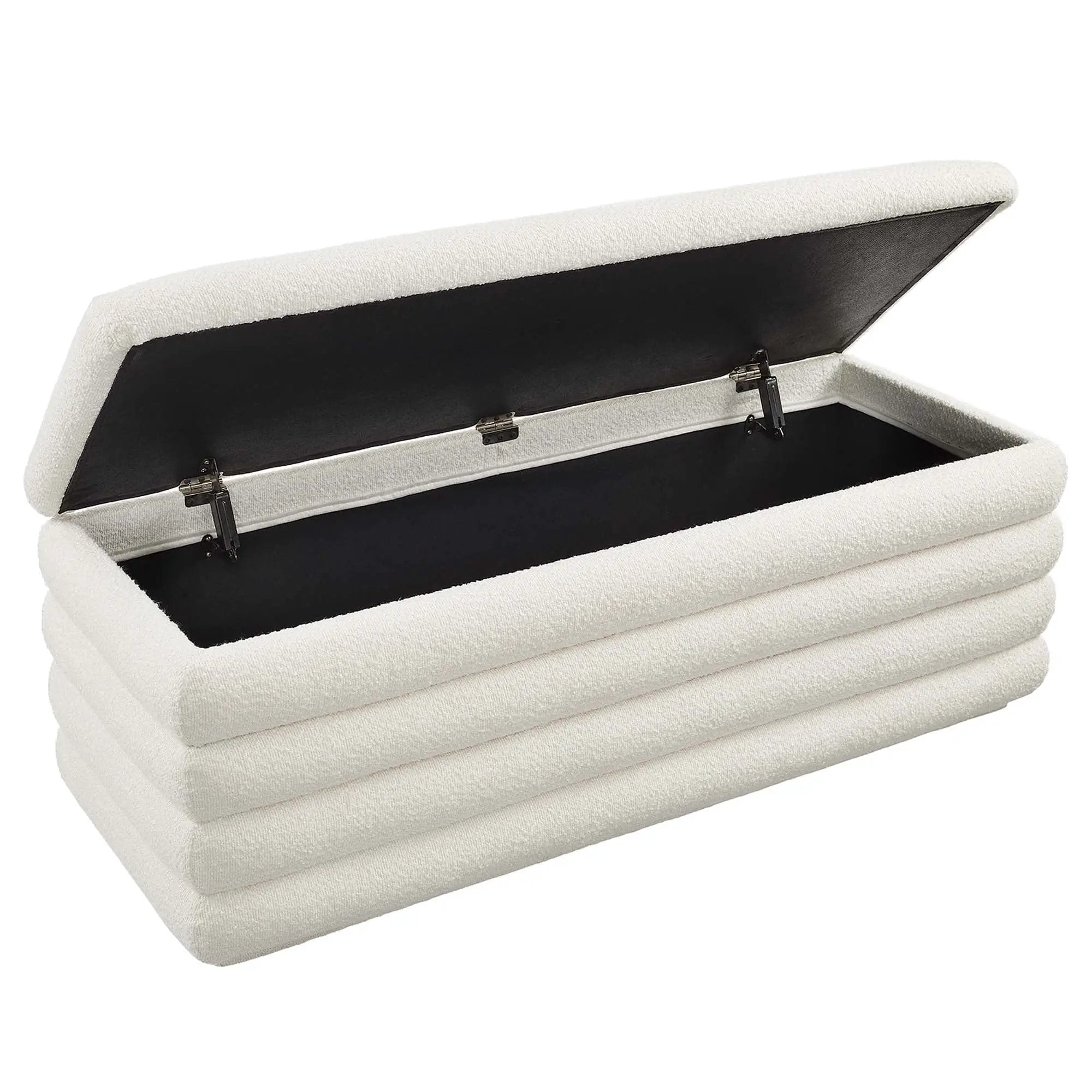 Mezzo Boucle Upholstered Storage Bench by Modway by HouseOfZazla