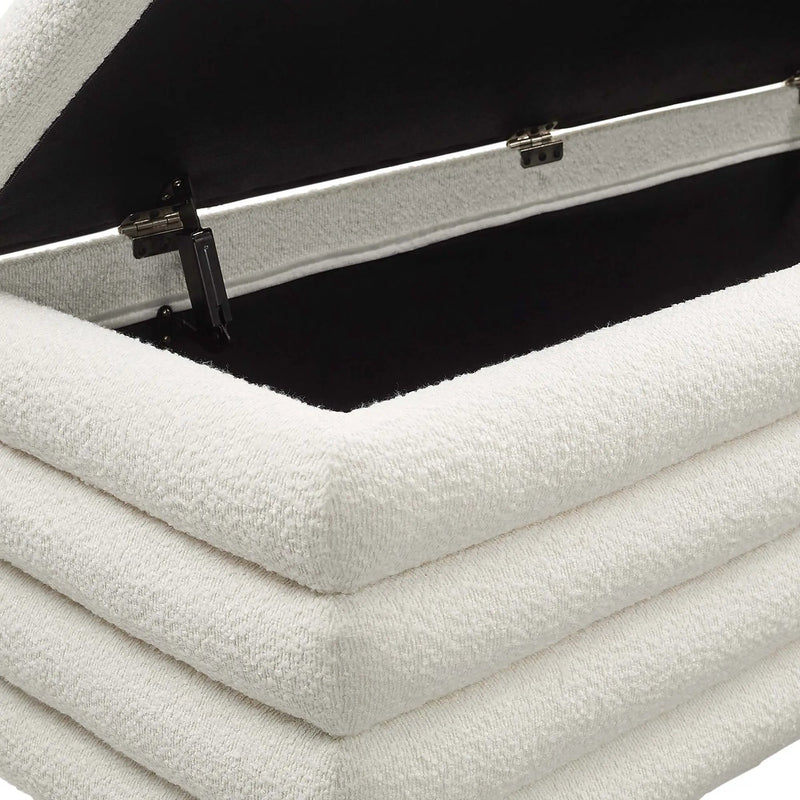 Mezzo Boucle Upholstered Storage Bench by Modway by HouseOfZazla