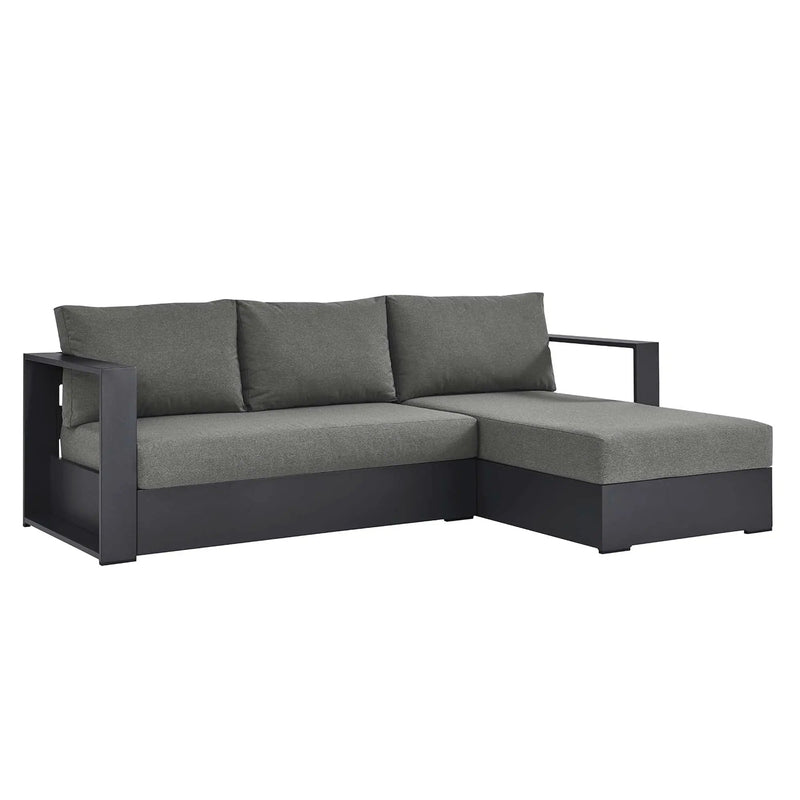 Tahoe 2-Piece Outdoor Aluminum Chaise Sectional Sofa by HouseOfZazla