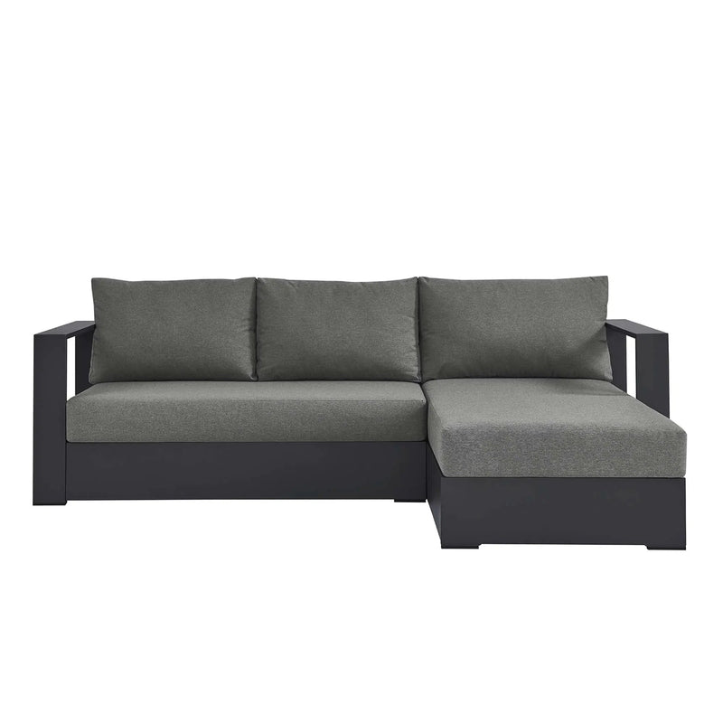 Tahoe 2-Piece Outdoor Aluminum Chaise Sectional Sofa by HouseOfZazla