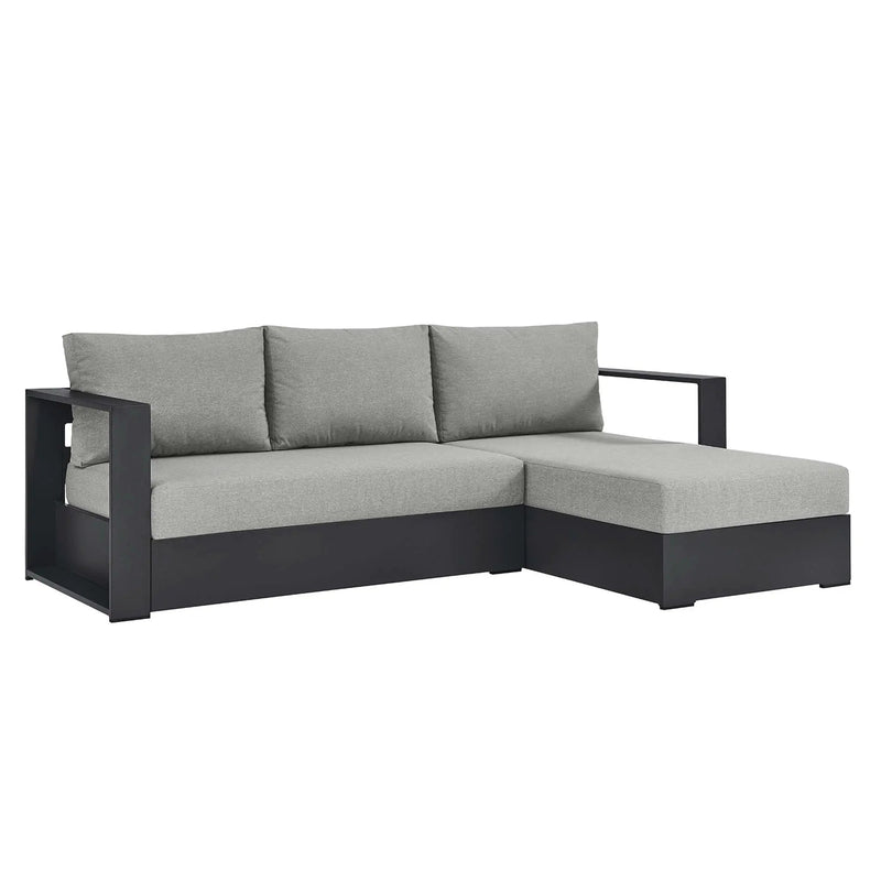 Tahoe 2-Piece Outdoor Aluminum Chaise Sectional Sofa by HouseOfZazla